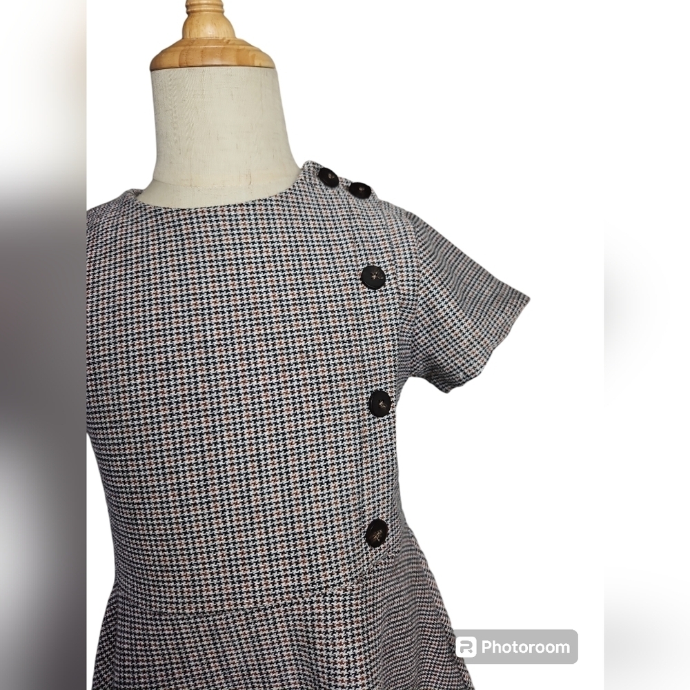 Zara Girls Dress Sz 8 Black Brown